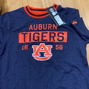 Kids Medium Auburn Tigers t shirt youth medium under Armour orange and blue
